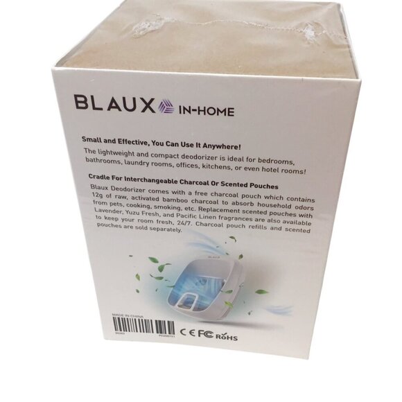 Blaux In-Home Deodorizer Air Purifier Plug In Activated Charcoal Pouch NEW NIB - Picture 5 of 6